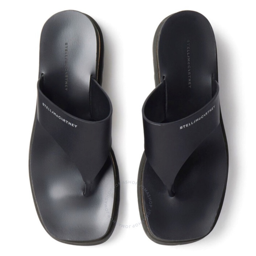 Stella McCartney Black Minimalist Sandals